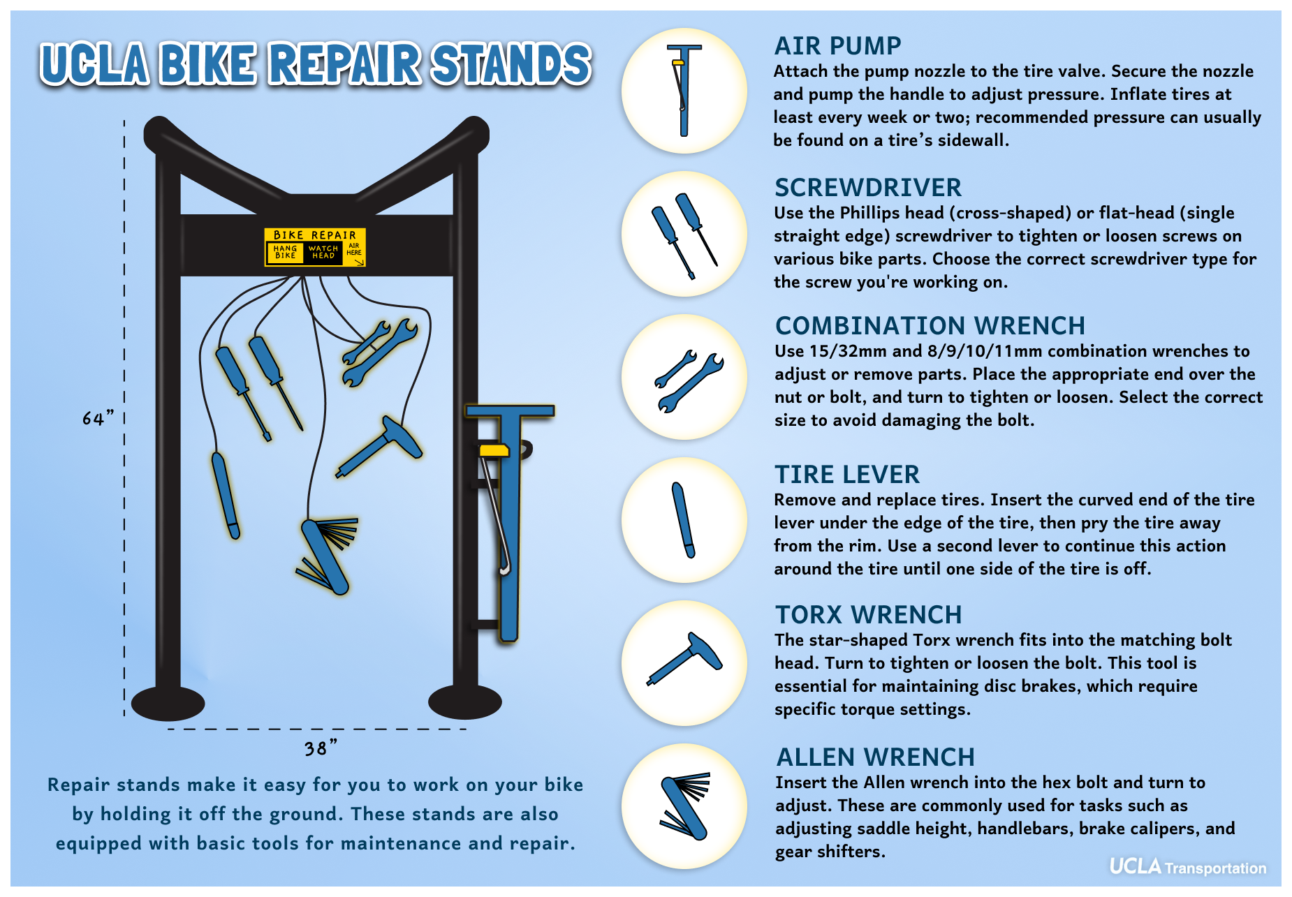 Bike Repair Stand Tools