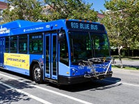 Santa Monica Big Blue Bus on campus