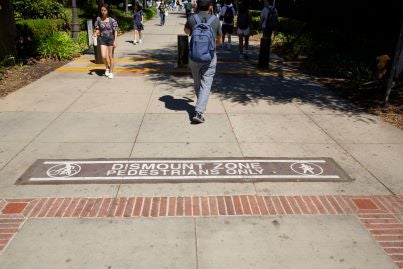 Dismount Zone Stenciling