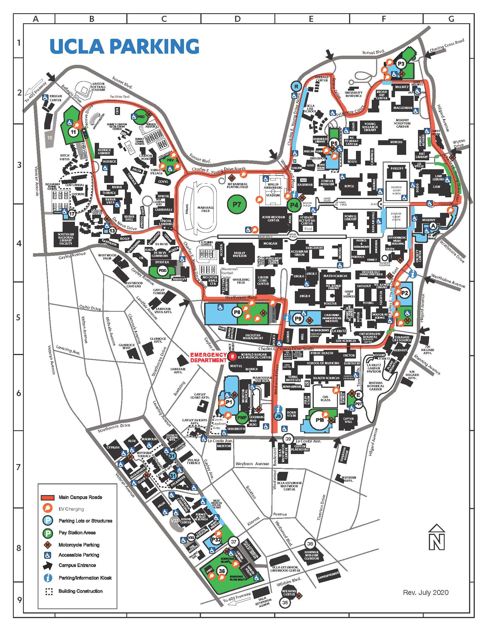 Campus Parking Map