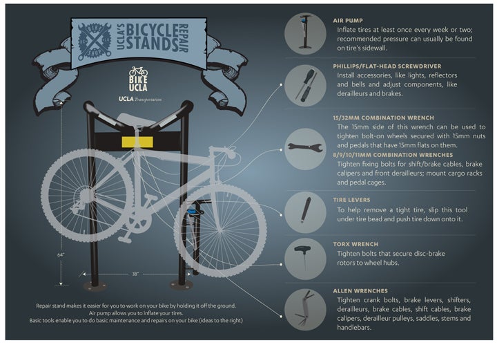 UCLA Bike Repair Stands Transportation