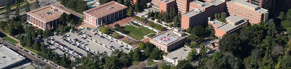 aerial view of UCLA 