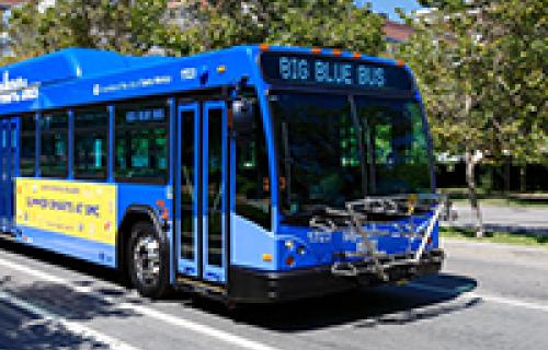 Santa Monica Big Blue Bus on campus