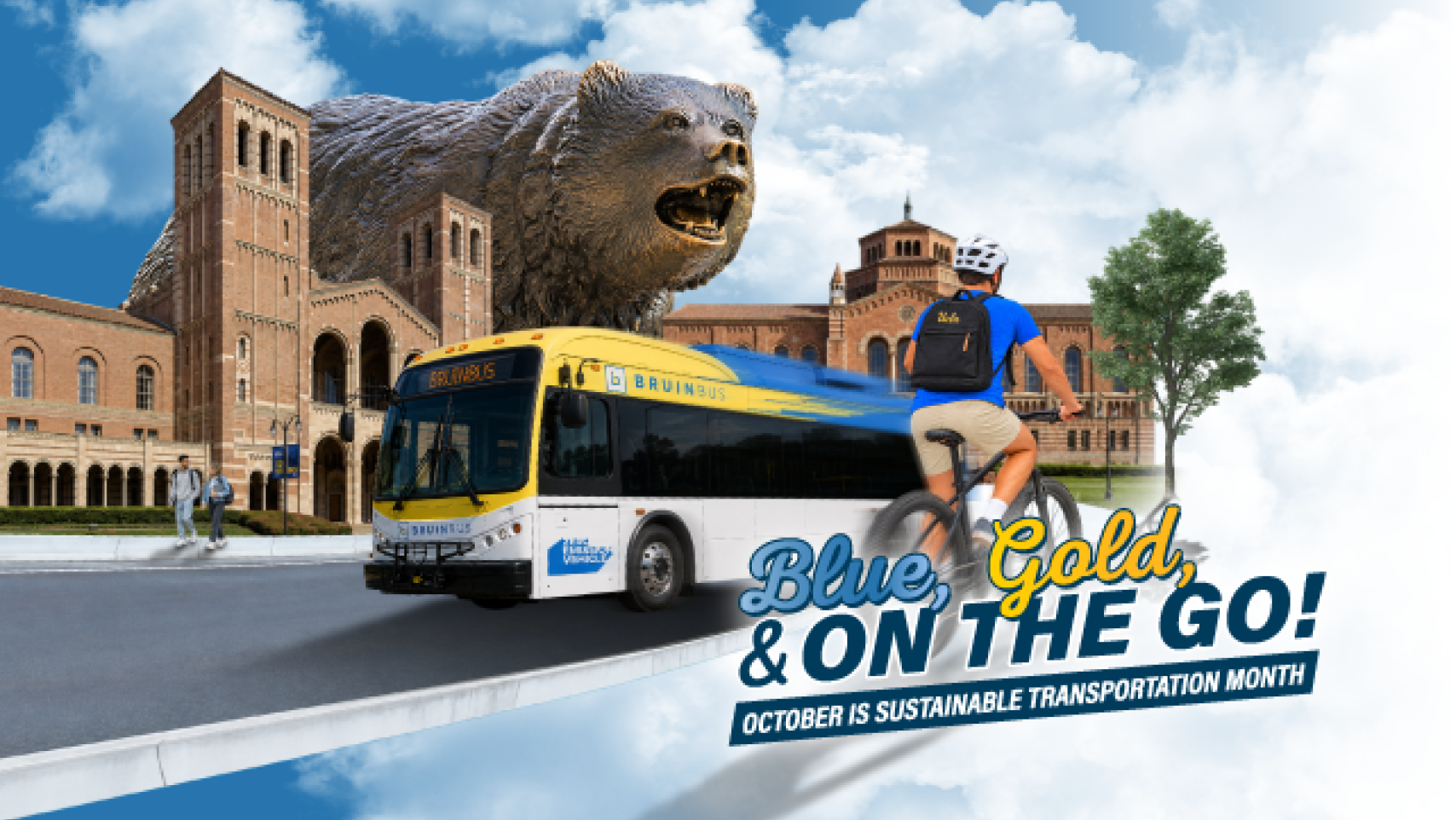 Blue, Gold, & on the go! October is Sustainable Transportation Month!