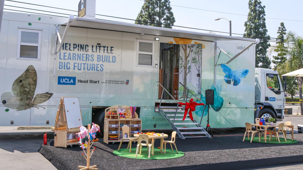 UCLA Health Head Start mobile classroom