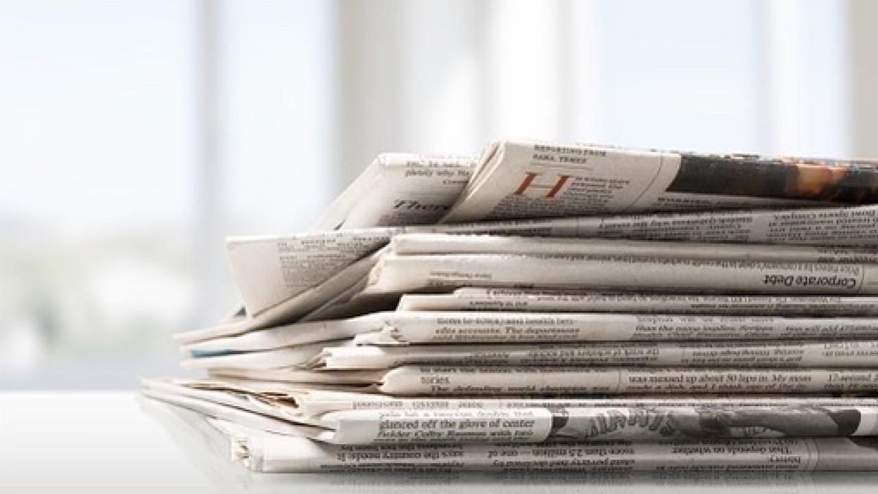 Pile of newspapers