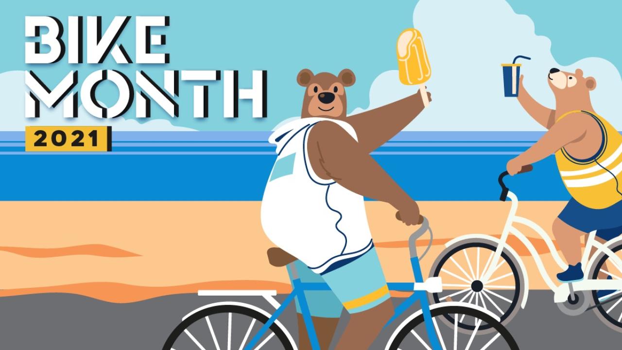 Bears on wheels for Bike Month