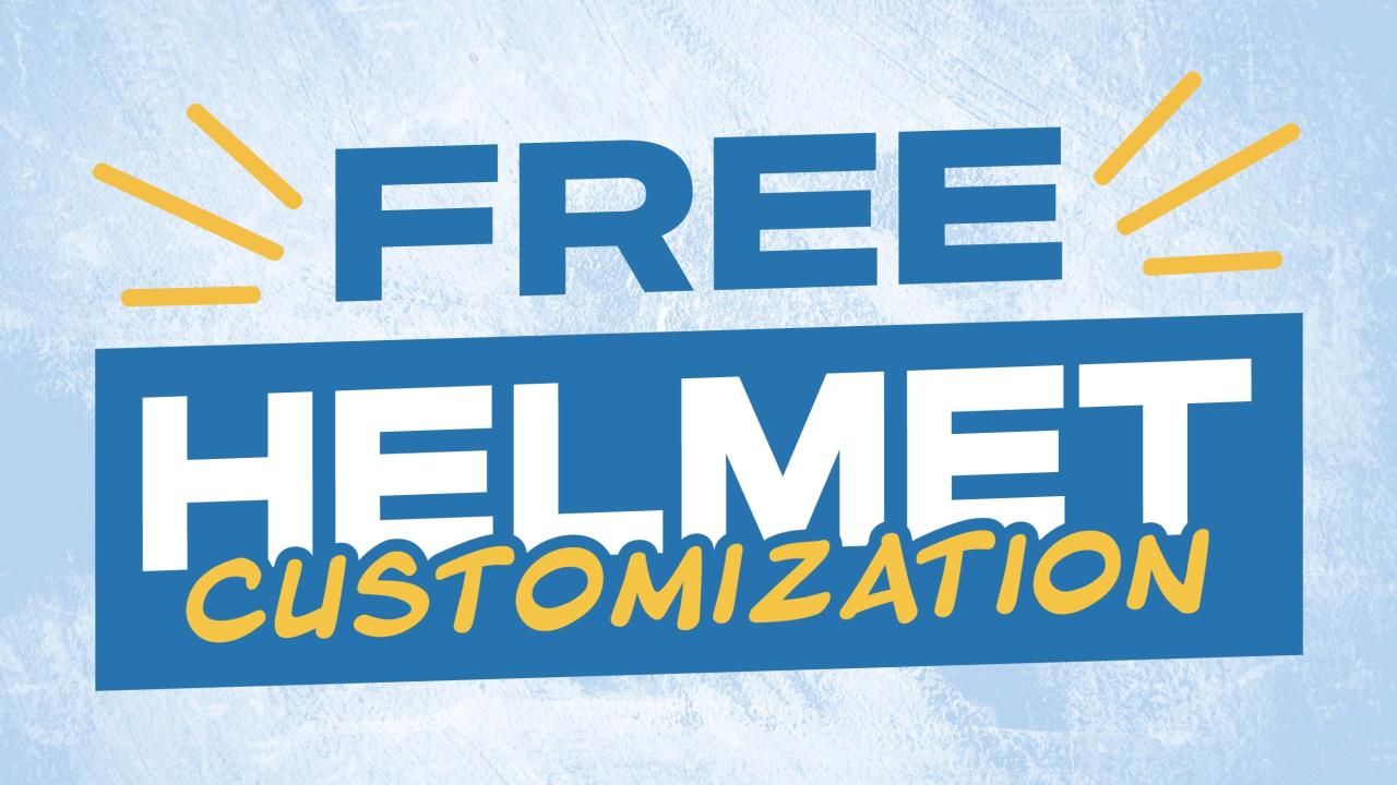 Free Helmet Customization