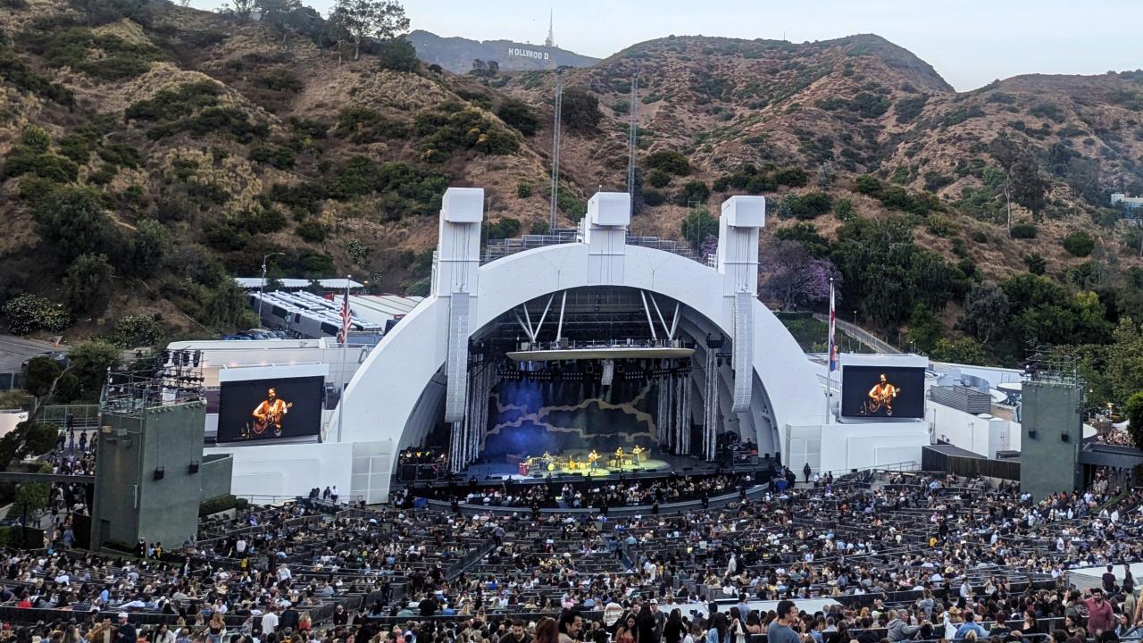 Hollywood Bowl at dusk