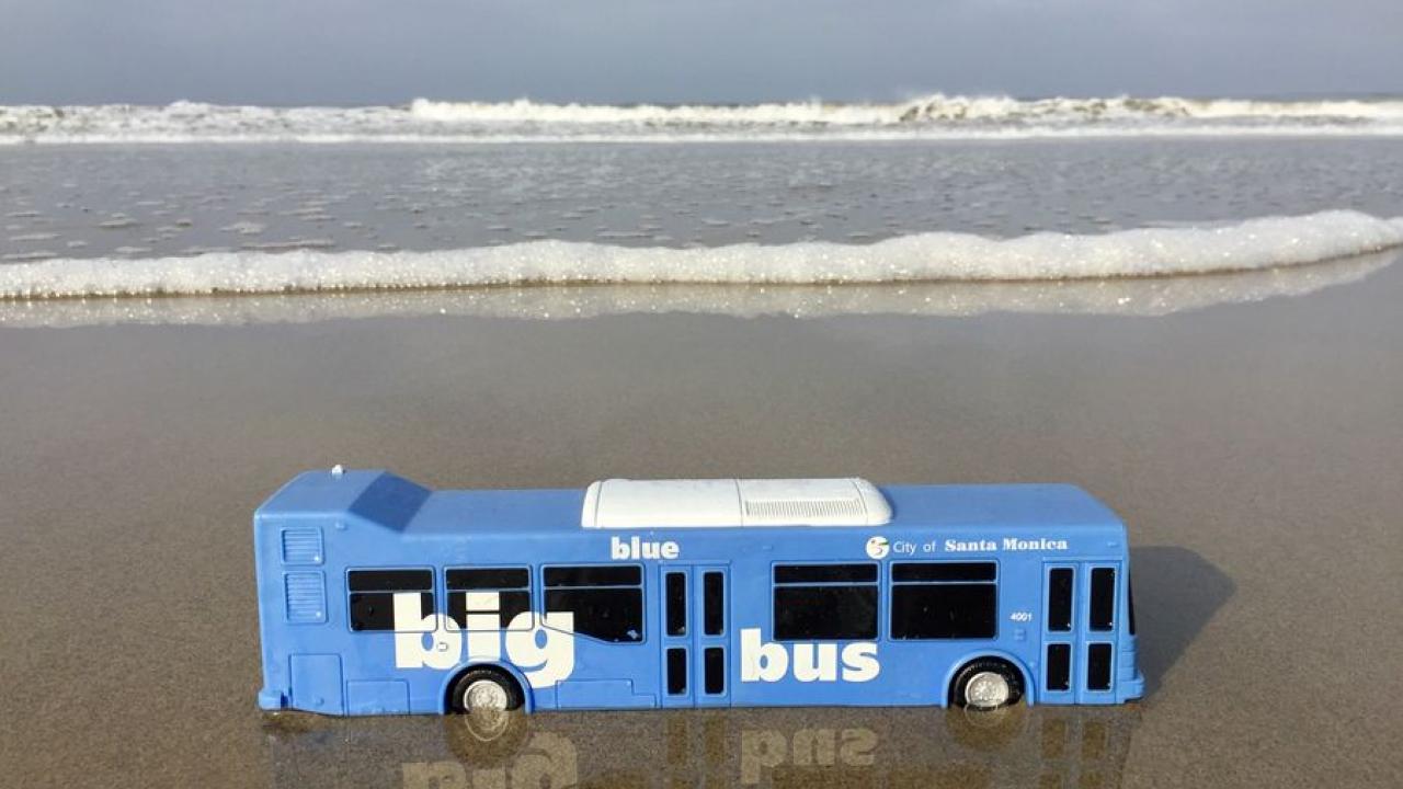 Big Blue Bus at the Beach