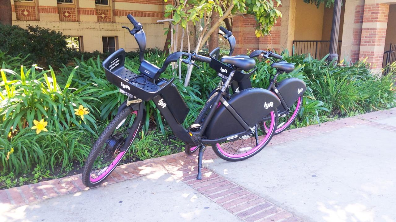 Lyft electric bike at UCLA