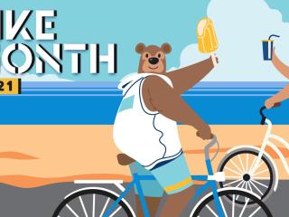 Bears on wheels for Bike Month