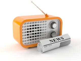 Orange radio and newspaper