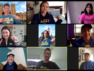 UCLA employees on a Zoom call